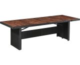 Betterlifegb - Garden Table 240x90x74 cm Poly Rattan and Solid Acacia Wood31259-Serial number 43940
