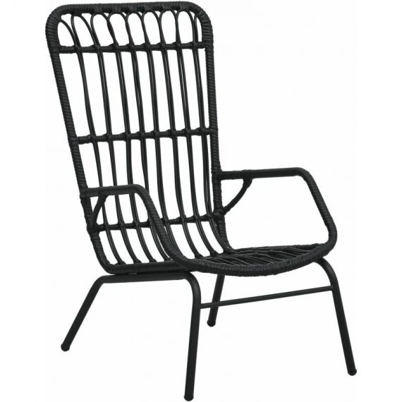 Garden Chair Poly Rattan Black33793-Serial number 48581