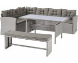 Rattan Corner Group Garden Furniture Set Outdoor Dining Sofa Set Table & Bench, Grey 45816 5060678403454