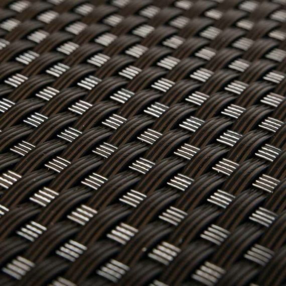 Poly Rattan Screen - dark brown (Double Sided Synthetic Rattan 1m Wide, Sold in 1m Lengths) CRPolyRattanBROWNSG03600-RD02 5060495352508