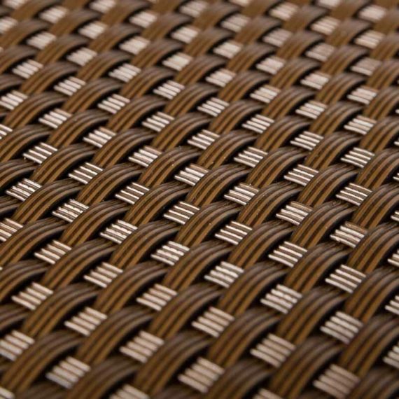 Callow Retail - Poly Rattan Screen - walnut (Double Sided Synthetic Rattan 1m Wide, Sold in 1m Lengths) CRPolyRattanWALNUTSG03600-RD01 5060495352492