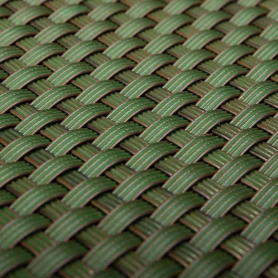 Callow Retail - Poly Rattan Screen - DARK GREEN (Double Sided Synthetic Rattan 1m Wide, Sold in 1m Lengths) CRPolyRattanGREENSG03600-RD12 5060495352553