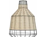 Minisun - 28cm Rattan Ceiling Pendant Light Shade - No Bulb 25708 5016529257080