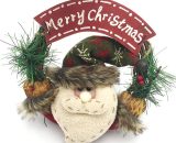 Perle Raregb - 1 Piece Christmas Hanging Rattan Wreath Snowman/Santa Wreath Vintage Plush Doll Wreath Suitable for Christmas Outdoor Lawn Decoration PERGB010915 9784267146107