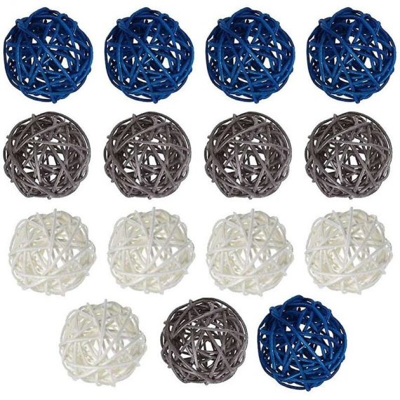 15pcs Decorative rattan balls orbs void fillers table decor, for ceiling orb vine ball MNX013710F1115D 9465851360160