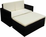 Dakota Fields - Beaudoin 5 Seater Rattan Sofa Set by Black BUK42834 5045645272288