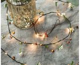 Christmas Decoration LED Copper Wire Fruit Rattan Light 20 LED Fruit Copper Wire Rattan String Light Christmas Party MMUK02646 9116323552438