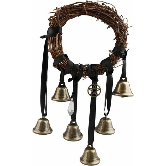 Witch Bells, Protection Door Hanger Metal Wind Chimes Handmade Magic Witch Rattan Bells kartlvssi1144648 7336653727074